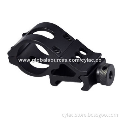 Tactical 1" Diameter Ring Offset Flashlight Laser 45 Degree Side Mount with Picatinny Rail